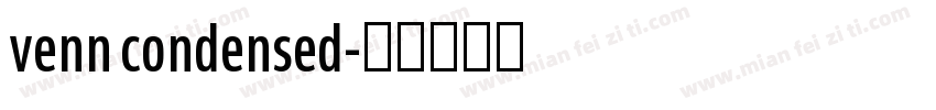 venn condensed字体转换